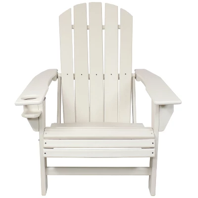 Sunnydaze Decor Sunnydaze Outdoor Lake Style Adirondack Chair With Cup Holder 7 Sunnydaze Decor Sunnydaze Outdoor Lake Style Adirondack Chair With Cup Holder - Image 7