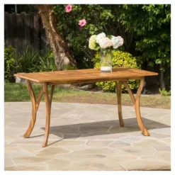 Hermosa Rectangular Acacia Wood Dining Table -Teak Finish - Christopher Knight Home 4 Hermosa Rectangular Acacia Wood Dining Table -Teak Finish - Christopher Knight Home -Deals Patio Elegance Store GUEST 6beb3220 54ad 4a00 bb7e a6c9dc2ec820