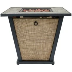 Sunnydaze Decor Sunnydaze Reykir Modern Smokeless Metal Outdoor Fire Pit With Tile Tabletop And Rafa Fabric Sides - 24" H -Deals Patio Elegance Store GUEST 6d671fb9 1207 40d4 a0e9 7a4c66cd0a46
