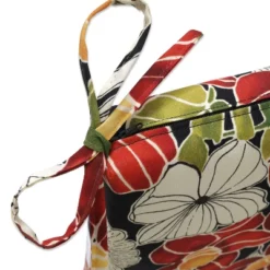 2pc Clemens Noir Squared Edge Seat Cushions Black - Pillow Perfect