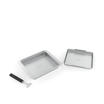 Yukon Glory BBQ 'N SERVE Wide Basket Set - BBQ Grill Basket - The Grilling Basket Includes A Serving Tray & Clip-On Handle 3 Yukon Glory BBQ 'N SERVE Wide Basket Set - BBQ Grill Basket - The Grilling Basket Includes A Serving Tray & Clip-On Handle - Image 3