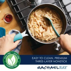 Rachael Ray Cook + Create Aluminum Nonstick Saucier Pan 3qt Agave Blue 18 Rachael Ray Cook + Create Aluminum Nonstick Saucier Pan 3qt Agave Blue -Deals Patio Elegance Store GUEST 6e09247a d5e2 4760 a777 f75c1c5d7d97