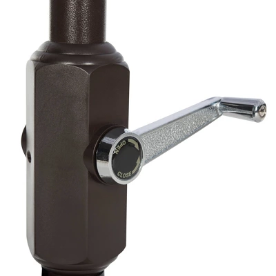 7.5' Square Iris Fashion Line Umbrella Navy/White - Safavieh 4 7.5' Square Iris Fashion Line Umbrella Navy/White - Safavieh - Image 4