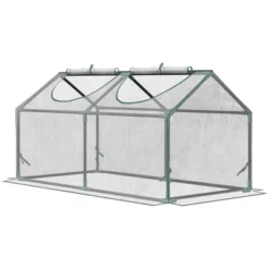 Outsunny Outdoor 3.9' X 2' X 2' Portable Mini Greenhouse, Small Greenhouse With PVC Cover, Roll-up Zippered Windows For Indoor, Outdoor Garden, Clear 7 Outsunny Outdoor 3.9' X 2' X 2' Portable Mini Greenhouse, Small Greenhouse With PVC Cover, Roll-up Zippered Windows For Indoor, Outdoor Garden, Clear -Deals Patio Elegance Store GUEST 71254c9d 729b 48d7 90e8 5fce02fa3789