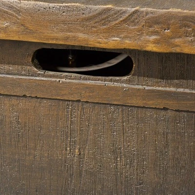 Landman Square 32" Lightweight Concrete Gas Fire Pit - Natural - Christopher Knight Home 4 Landman Square 32" Lightweight Concrete Gas Fire Pit - Natural - Christopher Knight Home - Image 4