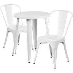 Emma And Oliver Commercial Grade 24" Round Metal Indoor-Outdoor Table Set With 2 Cafe Chairs 13 Emma And Oliver Commercial Grade 24" Round Metal Indoor-Outdoor Table Set With 2 Cafe Chairs -Deals Patio Elegance Store GUEST 72dd4a8a 70b9 43ca b43b 57c35be4ba43