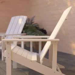 Merrick Lane Set Of 2 All-Weather Adirondack Patio Chairs With Matching Side Table -Deals Patio Elegance Store GUEST 73d001f1 a3b2 4f9d b0af b323dd593307