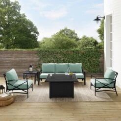 Kaplan 5pc Outdoor Sofa Set With Fire Table - Mist - Crosley 20 Kaplan 5pc Outdoor Sofa Set With Fire Table - Mist - Crosley -Deals Patio Elegance Store GUEST 7419d039 ab26 4c59 ab0b d7f91fe008d1