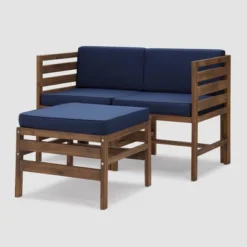 3pc Modular Acacia Wood Patio Chat Set With Cushions - Saracina Home 29 3pc Modular Acacia Wood Patio Chat Set With Cushions - Saracina Home -Deals Patio Elegance Store GUEST 75715dfc 345c 4dac 84f9 12b8f90851ce