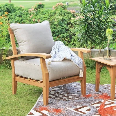 Cambridge Casual Caterina Teak Outdoor Patio Arm Chair 8 Cambridge Casual Caterina Teak Outdoor Patio Arm Chair - Image 8