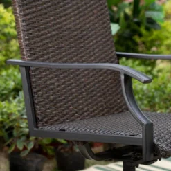 5pc Patio Dining Set Wh 360 Swivel Chairs & Square Plastic Tabletop - Captiva Designs -Deals Patio Elegance Store GUEST 76d1c614 d434 4ac8 9ec2 f1b0108f447e