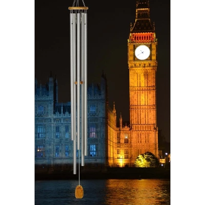 Woodstock Wind Chimes Signature Collection, Chimes Of Westminster, 57''Silver Wind Chime WWS 1 Woodstock Wind Chimes Signature Collection, Chimes Of Westminster, 57''Silver Wind Chime WWS