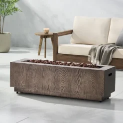 Wellington Outdoor 50000 BTU Rectangular Fire Pit Wood Pattern Brown - Christopher Knight Home 10 Wellington Outdoor 50000 BTU Rectangular Fire Pit Wood Pattern Brown - Christopher Knight Home -Deals Patio Elegance Store GUEST 796a4bfe e099 4671 8c44 856d4a07f048