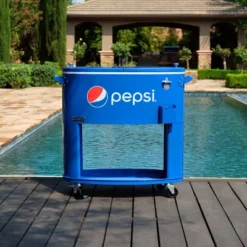 Permasteel 80qt Pepsi Oval Sporty Outdoor Cooler Cart -Deals Patio Elegance Store GUEST 7a92fd62 ade3 4b5c aaaf 5b1bbd1909c8