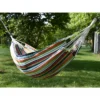 The Hamptons Collection 144” Orange And Green Striped Two Person Brazilian Sunbrella Hammock