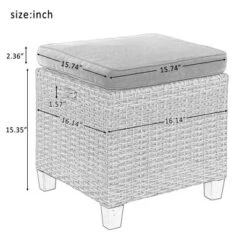 5-Piece Outdoor Conversation Set With Ottoman And Pillows-ModernLuxe 17 5-Piece Outdoor Conversation Set With Ottoman And Pillows-ModernLuxe -Deals Patio Elegance Store GUEST 7c972920 c21a 4b5a b3e7 41dcf3cea9d9