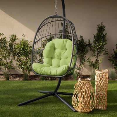 44" X 27" X 4" Outdoor Egg Chair Cushion - Sorra Home 4 44" X 27" X 4" Outdoor Egg Chair Cushion - Sorra Home - Image 4