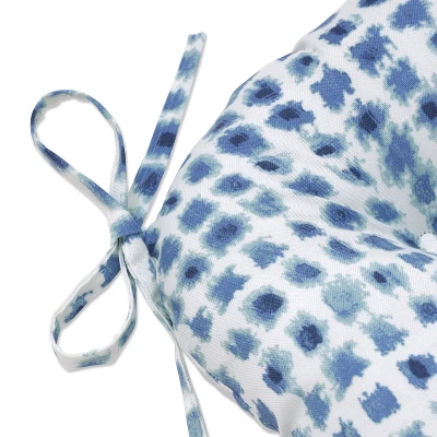 2pk Outdoor/Indoor Large Chair Pad Alauda - Pillow Perfect 2 2pk Outdoor/Indoor Large Chair Pad Alauda - Pillow Perfect - Image 2