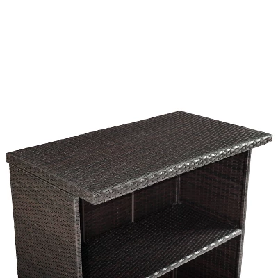 Crosley Palm Harbor Outdoor Wicker Bar 4 Crosley Palm Harbor Outdoor Wicker Bar - Image 4