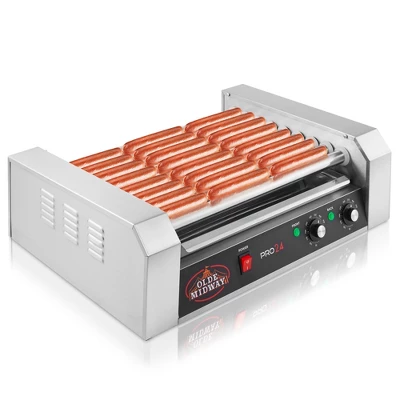 Olde Midway Electric Hot Dog Roller Grill Cooker, Commercial Grade Machine 9 Olde Midway Electric Hot Dog Roller Grill Cooker, Commercial Grade Machine - Image 9