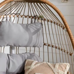 Toluca Hanging Outdoor Boho Egg Chair With Cushion - Saracina Home 16 Toluca Hanging Outdoor Boho Egg Chair With Cushion - Saracina Home -Deals Patio Elegance Store GUEST 7eed0518 bad6 4cd1 a650 d634081f74f9