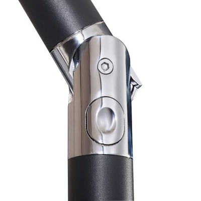 Costway 9ft Patio Solar Umbrella LED Patio Market Steel Tilt W/ Crank Outdoor (Tan) 4 Costway 9ft Patio Solar Umbrella LED Patio Market Steel Tilt W/ Crank Outdoor (Tan) - Image 4