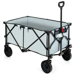 Costway Folding Collapsible Wagon Utility Camping Cart W/Wheels & Adjustable Handle RedGreyNavy -Deals Patio Elegance Store GUEST 8091df20 613a 4df8 b0bb 376301332c6c