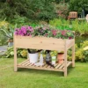 Yaheetech 2 Tiers Raised Garden Bed For Planting Wood