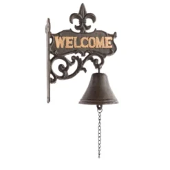 Juvale Cast Iron Bell, Welcome Entry Door Bell, Antique Doorbell Decoration, Black, 6.7 X 8.9 X 0.8 In 11 Juvale Cast Iron Bell, Welcome Entry Door Bell, Antique Doorbell Decoration, Black, 6.7 X 8.9 X 0.8 In -Deals Patio Elegance Store GUEST 80acc3dd dcc1 4e6e bc2e 8bacf0d919b3