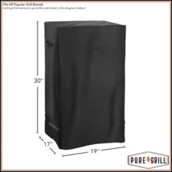 Pure Grill 30-inch Smoker BBQ Grill Cover For Electric Vertical Smokers, Universal Fit Cover 19" X 17" X 30" 10 Pure Grill 30-inch Smoker BBQ Grill Cover For Electric Vertical Smokers, Universal Fit Cover 19" X 17" X 30" -Deals Patio Elegance Store GUEST 80d33525 dc41 499d 9137 042f3e31fca8