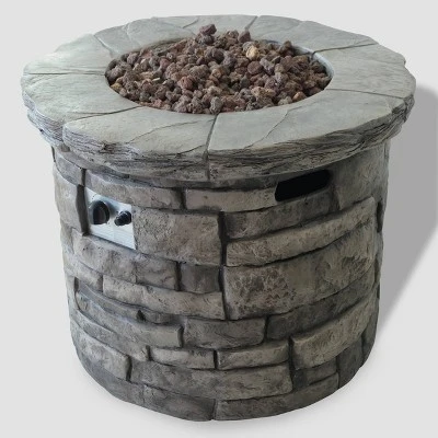 Maison 5pc Acacia Wood And Light Weight Concrete Adirondack Chair And Fire Pit Set - Gray - Christopher Knight Home 3 Maison 5pc Acacia Wood And Light Weight Concrete Adirondack Chair And Fire Pit Set - Gray - Christopher Knight Home - Image 3