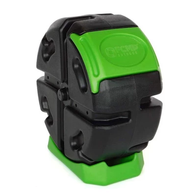 FCMP Outdoor RC2000WB-GRN 19-Gal 2.5 Cu Ft Plastic Resin Single Chamber Half Size Rolling Composter Outdoor Rotating Garden Compost Bin 5 FCMP Outdoor RC2000WB-GRN 19-Gal 2.5 Cu Ft Plastic Resin Single Chamber Half Size Rolling Composter Outdoor Rotating Garden Compost Bin - Image 5