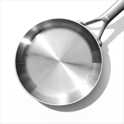 OXO 12" Mira Tri-Ply Stainless Steel Open Frypan Silver 1 OXO 12" Mira Tri-Ply Stainless Steel Open Frypan Silver