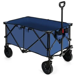 Costway Folding Collapsible Wagon Utility Camping Cart W/Wheels & Adjustable Handle RedGreyNavy -Deals Patio Elegance Store GUEST 839d4168 2fea 4d8a b3ff 971a58887e88