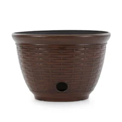 Liberty Garden 100 Foot Wicker High Density Resin Water Hose Storage Pot, Bronze (2 Pack) -Deals Patio Elegance Store GUEST 84e3e6f5 e149 4d09 a538 600c07312a44
