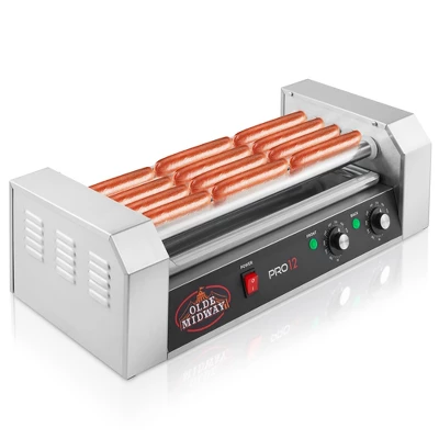 Olde Midway Electric Hot Dog Roller Grill Cooker, Commercial Grade Machine 8 Olde Midway Electric Hot Dog Roller Grill Cooker, Commercial Grade Machine - Image 8