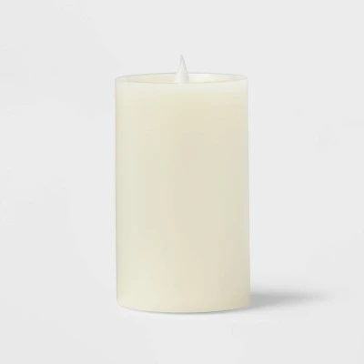 3" X 5" LED Pillar Candle Cream - Threshold™ 2 3" X 5" LED Pillar Candle Cream - Threshold™ - Image 2