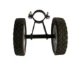 The Hamptons Collection 10” Black Rubber And Steel Hammock Stand Wheel Kit