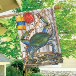Blue Crab Bushel Summer House Flag Nautical 28" X 40" Briarwood Lane -Deals Patio Elegance Store GUEST 891c0a38 326f 42d9 8369 78ce0834bccf