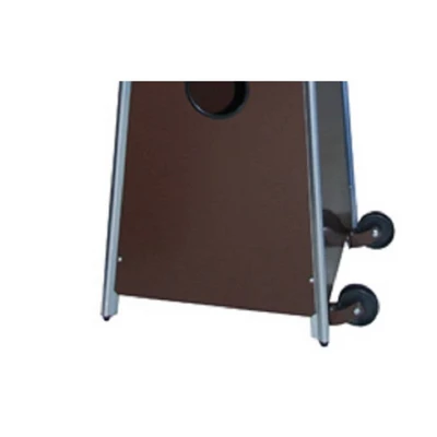 Hammered Metal Tall Glass Tube Portable Patio Heater - Golden Bronze - AZ Patio Heaters 2 Hammered Metal Tall Glass Tube Portable Patio Heater - Golden Bronze - AZ Patio Heaters - Image 2