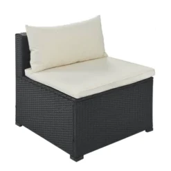 9pc Wicker Patio Sectional Seating Set With Cushions - Black/Beige - GODEER 29 9pc Wicker Patio Sectional Seating Set With Cushions - Black/Beige - GODEER -Deals Patio Elegance Store GUEST 8a0a211a 6e82 4189 952e c4a5b893cfb8