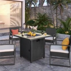 Yaheetech Gas Fire Pit Table Square With Ceramic Tabletop Outdoor -Deals Patio Elegance Store GUEST 8a2e6e18 b90f 4878 b6c3 62af874709aa