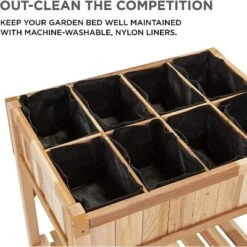 Jumbl Cedar Wood Raised Garden Bed & Herb Planter Box, 31" X 23" X 31" 5 Jumbl Cedar Wood Raised Garden Bed & Herb Planter Box, 31" X 23" X 31" -Deals Patio Elegance Store GUEST 8a47f281 e831 4b87 ae39 6dc75b143533