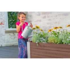 Vita 16"x39" Wide Rectangular Vinyl URBANA Greens Planter Box Espresso -Deals Patio Elegance Store GUEST 8ad40573 9676 4469 8da3 421b1c3df59e