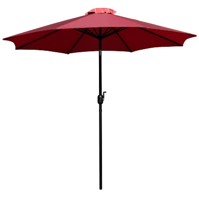 Flash Furniture Kona 9 FT Round Umbrella With 1.5" Diameter Aluminum Pole With Crank And Tilt Function 11 Flash Furniture Kona 9 FT Round Umbrella With 1.5" Diameter Aluminum Pole With Crank And Tilt Function - Image 11