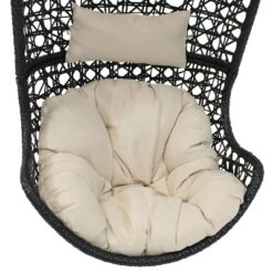 Sunnydaze Decor Sunnydaze Outdoor Resin Wicker Patio Cordelia Hanging Basket Egg Chair Swing With Cushion And Headrest - 2pc -Deals Patio Elegance Store GUEST 8bcd1fa8 5249 4a99 800c 013971f41a61