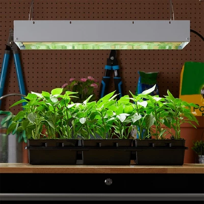 Hydrofarm FLT24 Agrobrite 4-Tube Daisy Chainable Hydroponic 2-Foot Grow Light Fixture 96W With 4-T5 Bulbs For Indoor Home Gardens 5 Hydrofarm FLT24 Agrobrite 4-Tube Daisy Chainable Hydroponic 2-Foot Grow Light Fixture 96W With 4-T5 Bulbs For Indoor Home Gardens - Image 5