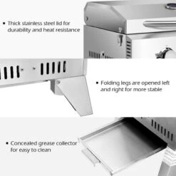 Costway 2 Burner Portable BBQ Table Top Propane Gas Grill Stainless Steel 17 Costway 2 Burner Portable BBQ Table Top Propane Gas Grill Stainless Steel -Deals Patio Elegance Store GUEST 8c2f9fd0 d9c9 4aec ba65 e6ebb1b557df
