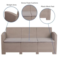 Merrick Lane Outdoor Furniture Resin Sofa Faux Rattan Wicker Pattern Patio 3-Seat Sofa With All-Weather Cushions 21 Merrick Lane Outdoor Furniture Resin Sofa Faux Rattan Wicker Pattern Patio 3-Seat Sofa With All-Weather Cushions -Deals Patio Elegance Store GUEST 8d26b94b 2c4b 48d9 99fd fa81689edd61