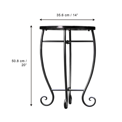 Mosaic Patio Side Table With Iron Legs - Teamson Home 10 Mosaic Patio Side Table With Iron Legs - Teamson Home - Image 10